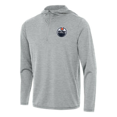 Edmonton Oilers Antigua Tidy Quarter-Zip Hoodie