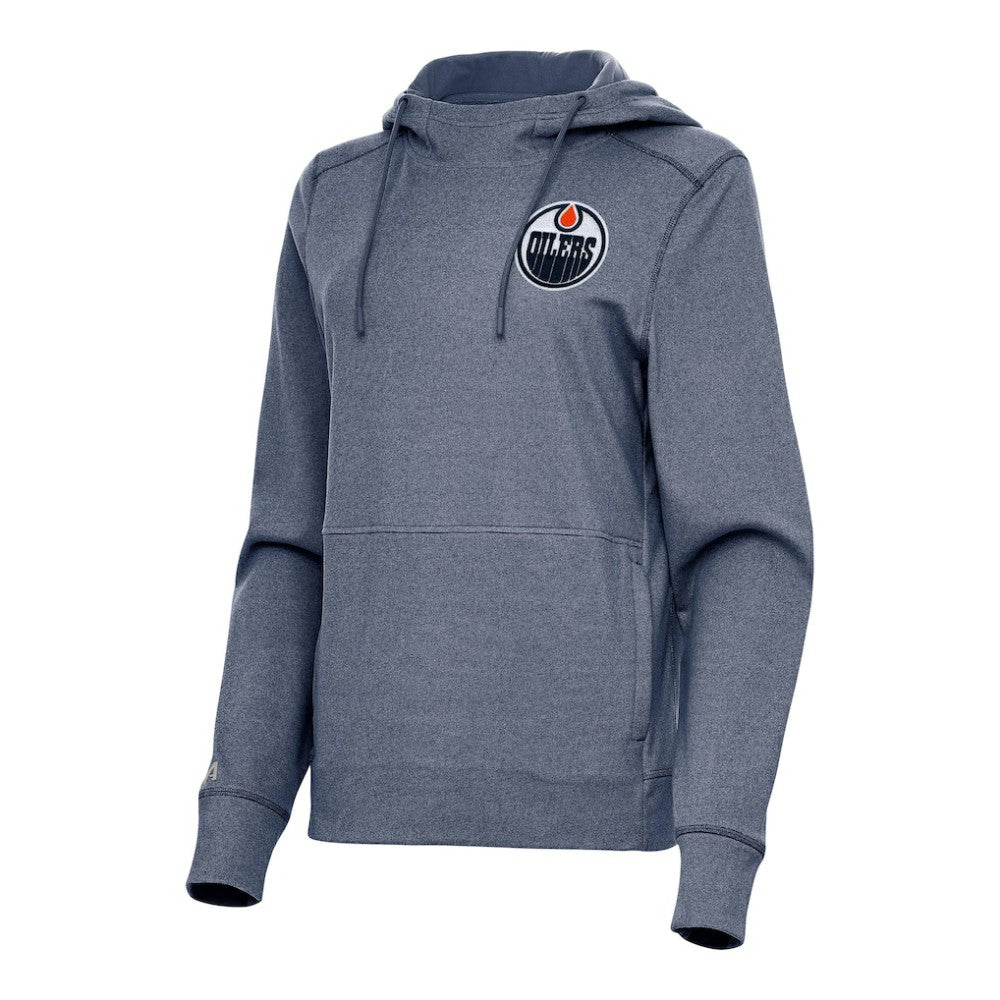 Edmonton Oilers Antigua Women's Justice Pullover Hoodie