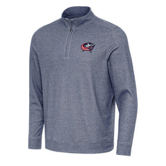 Columbus Blue Jackets Antigua Subtle Quarter-Zip Sweatshirt