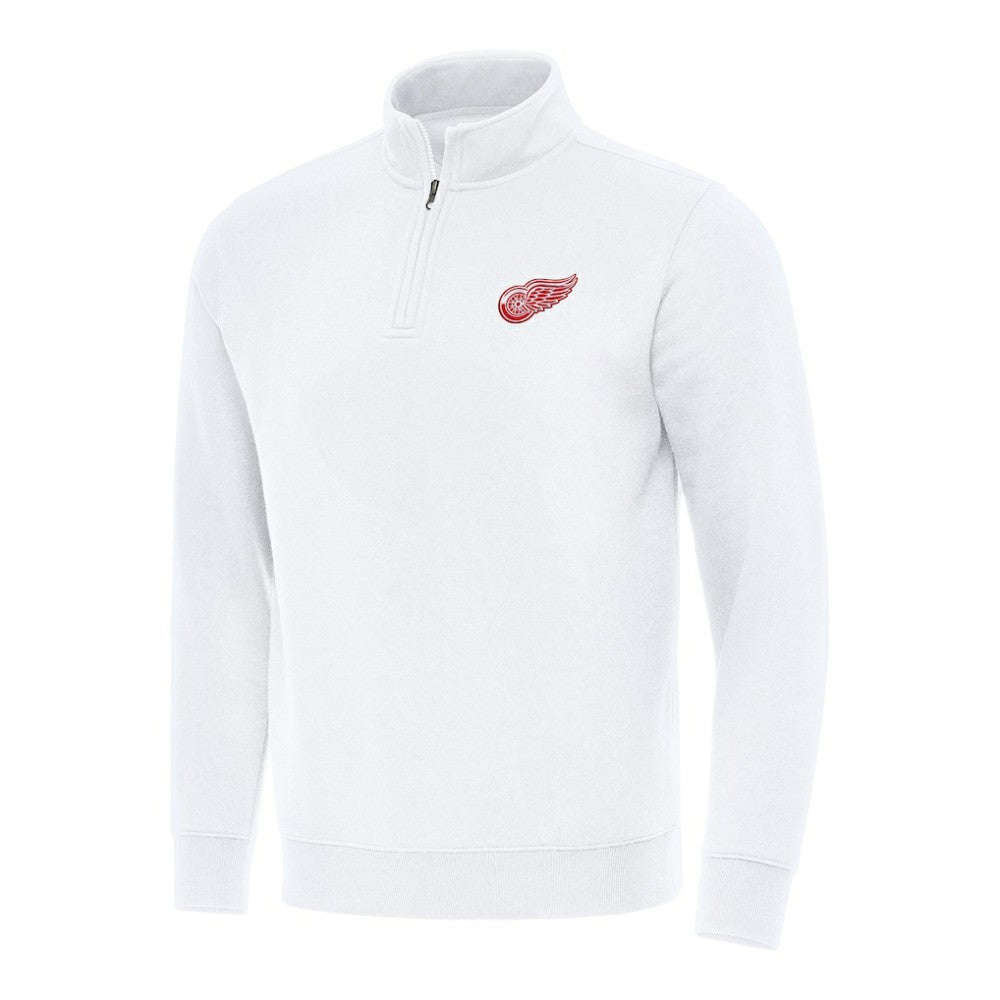 Detroit Red Wings Antigua Victory Quarter-Zip Mock Sweatshirt