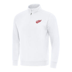 Detroit Red Wings Antigua Victory Quarter-Zip Mock Sweatshirt