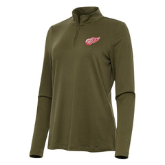 Detroit Red Wings Antigua Women's Reprocess Quarter-Zip Top