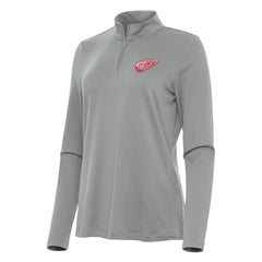Detroit Red Wings Antigua Women's Reprocess Quarter-Zip Top