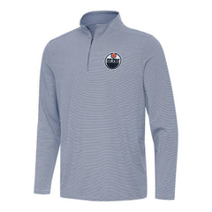 Edmonton Oilers Antigua Twine Quarter-Zip Top