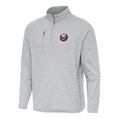 New York Islanders Antigua Certain Quarter-Zip Tri-Blend Sweatshirt