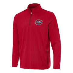 Montreal Canadiens Antigua Perilous Quarter-Zip Sweatshirt