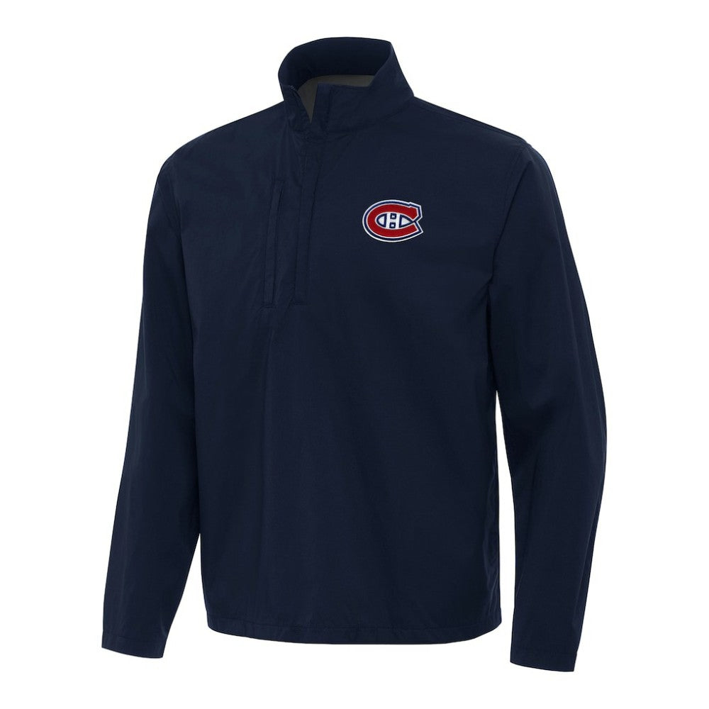 Montreal Canadiens Antigua Brisk Quarter-Zip Windbreaker