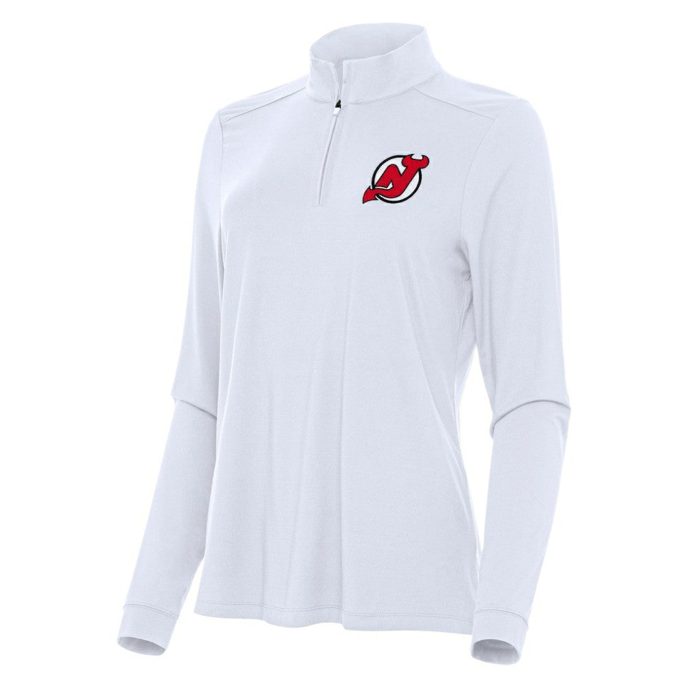 New Jersey Devils Antigua Women's Intent Quarter-Zip Top