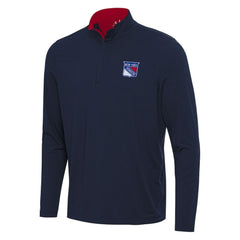 New York Rangers Antigua Content Quarter-Zip Pullover Top
