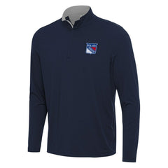 New York Rangers Antigua Content Quarter-Zip Pullover Top