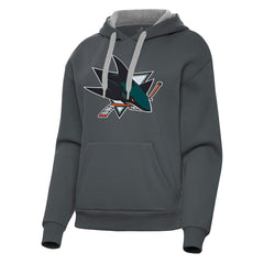 San Jose Sharks Antigua Women's Victory Pullover Hoodie