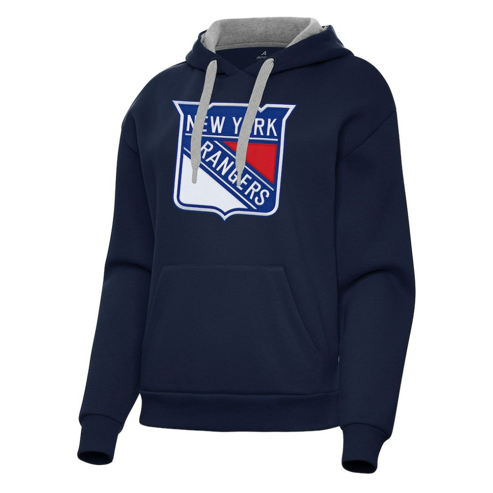 New York Rangers Antigua Women's Victory Pullover Hoodie
