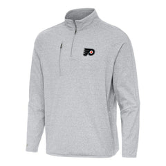 Philadelphia Flyers Antigua Certain Quarter-Zip Tri-Blend Sweatshirt