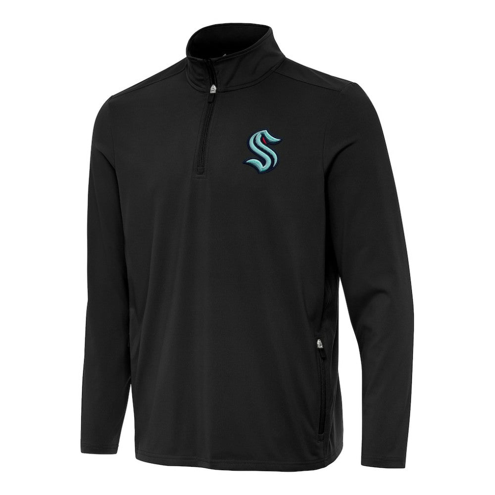 Seattle Kraken Antigua Perilous Quarter-Zip Sweatshirt