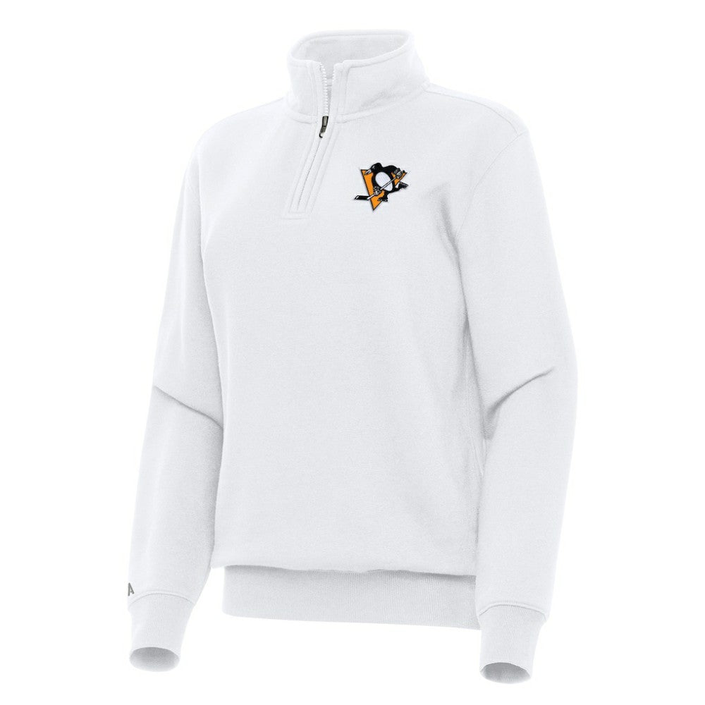 Pittsburgh Penguins Antigua Women's Victory Quarter-Zip Sweatshirt