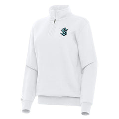 Seattle Kraken Antigua Women's Victory Quarter-Zip Sweatshirt