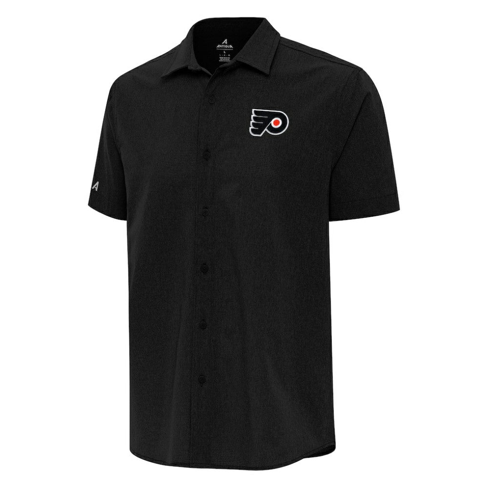 Philadelphia Flyers Antigua Activate Woven Short Sleeve Button-Up Shirt