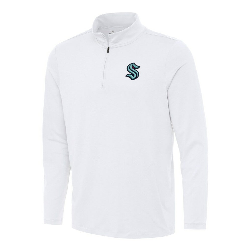Seattle Kraken Antigua Reprocess Quarter-Zip Top