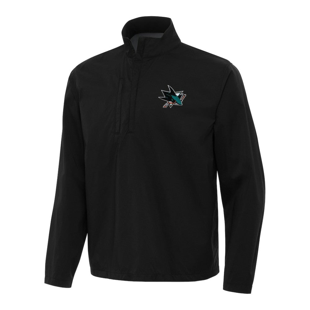 San Jose Sharks Antigua Brisk Quarter-Zip Windbreaker