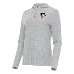 Pittsburgh Penguins Antigua Women's Daybreak Quarter-Zip Hoodie