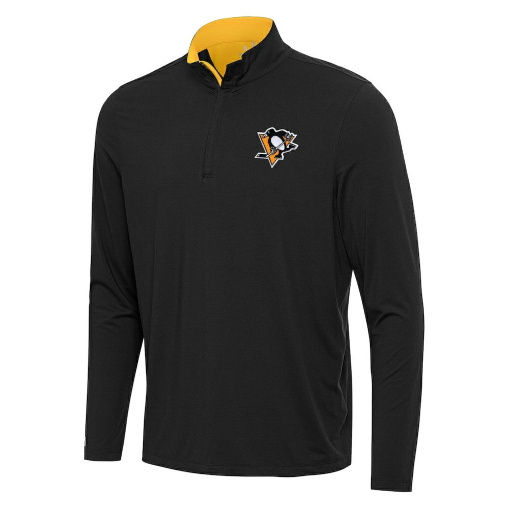 Pittsburgh Penguins Antigua Content Quarter-Zip Pullover Top
