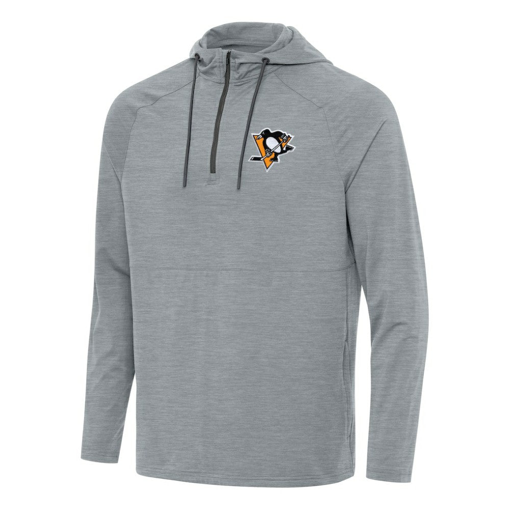 Pittsburgh Penguins Antigua Spikes Quarter-Zip Hoodie