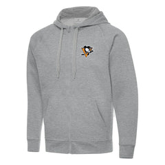 Pittsburgh Penguins Antigua Big & Tall Victory Full-Zip Hoodie