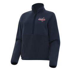 Washington Capitals Antigua Women's Figure Half-Zip Pullover Sweatshirt