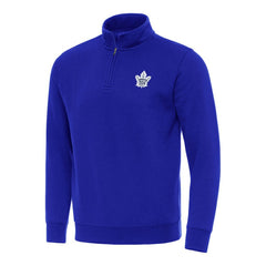 Toronto Maple Leafs Antigua Victory Quarter-Zip Mock Sweatshirt
