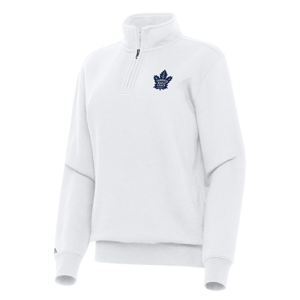 Toronto Maple Leafs Antigua Women's Victory Quarter-Zip Sweatshirt