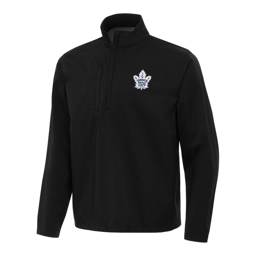 Toronto Maple Leafs Antigua Brisk Quarter-Zip Windbreaker
