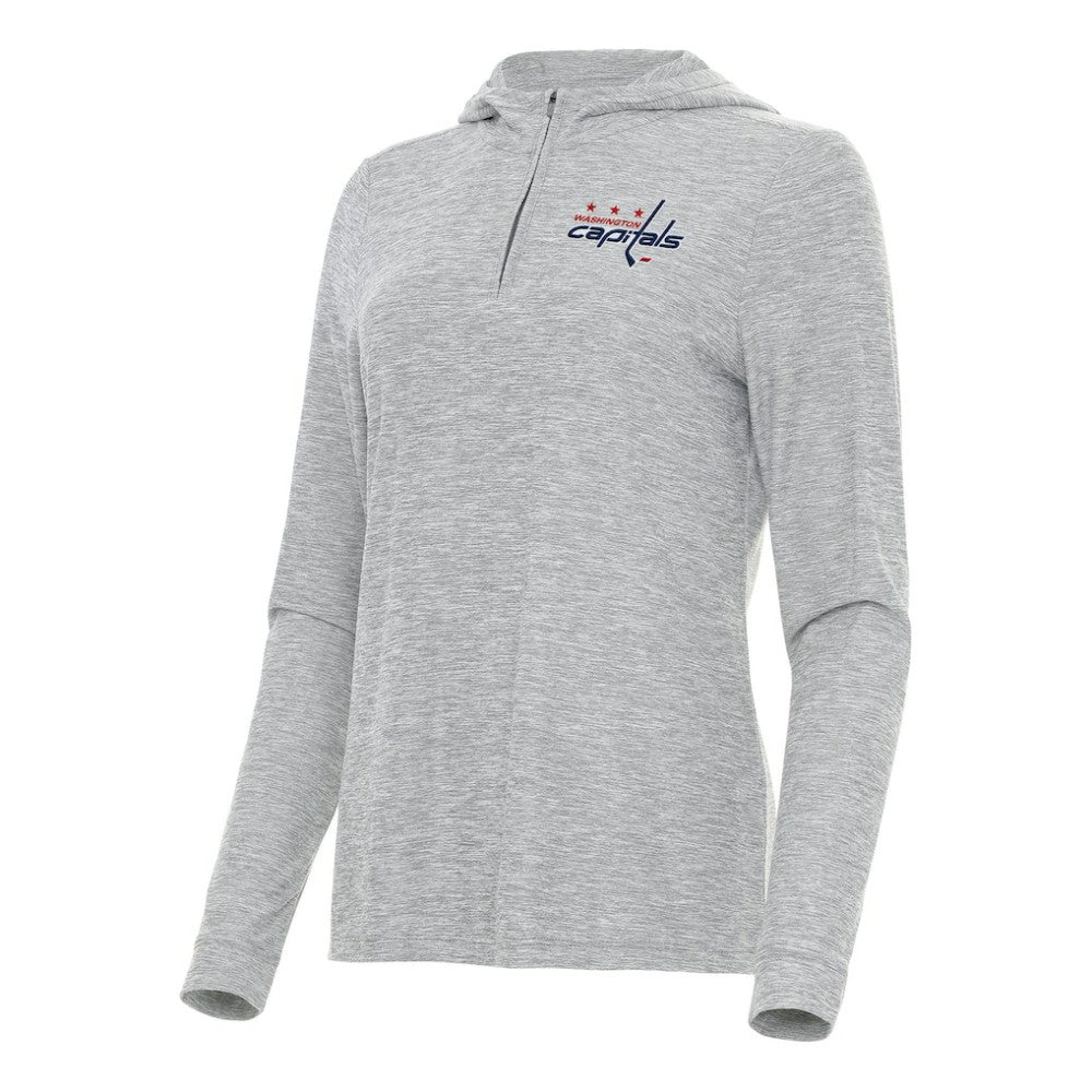 Washington Capitals Antigua Women's Daybreak Quarter-Zip Hoodie