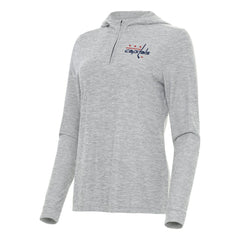 Washington Capitals Antigua Women's Daybreak Quarter-Zip Hoodie