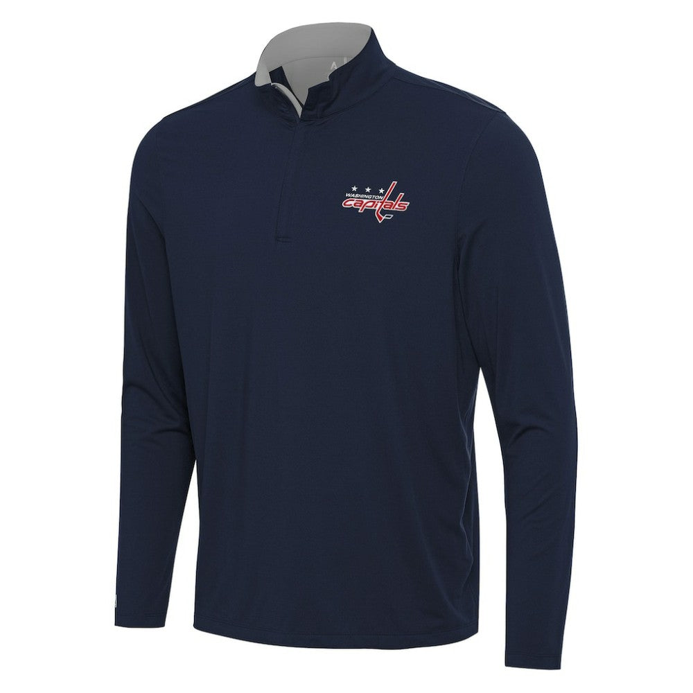 Washington Capitals Antigua Content Quarter-Zip Pullover Top