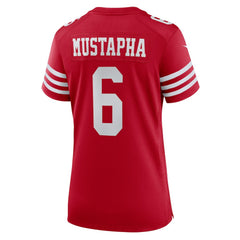 NFL San Francisco 49ers Malik Mustapha Women's Team Game Jersey