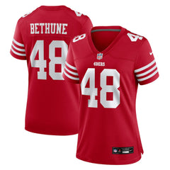 NFL San Francisco 49ers Tatum Bethune Women's Team Game Jersey