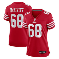 NFL San Francisco 49ers Colton McKivitz Women's Team Game Jersey
