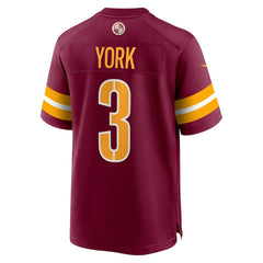 NFL Washington Commanders Cade York Game Jersey