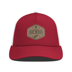 Detroit Red Wings Men's Levelwear Faux Leather Patch Structured Adjustable Hat