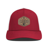 Calgary Flames Men's Levelwear Faux Leather Patch Structured Adjustable Hat