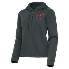 NFL Tampa Bay Buccaneers Antigua Women's Contemporary Quarter-Zip Hoodie