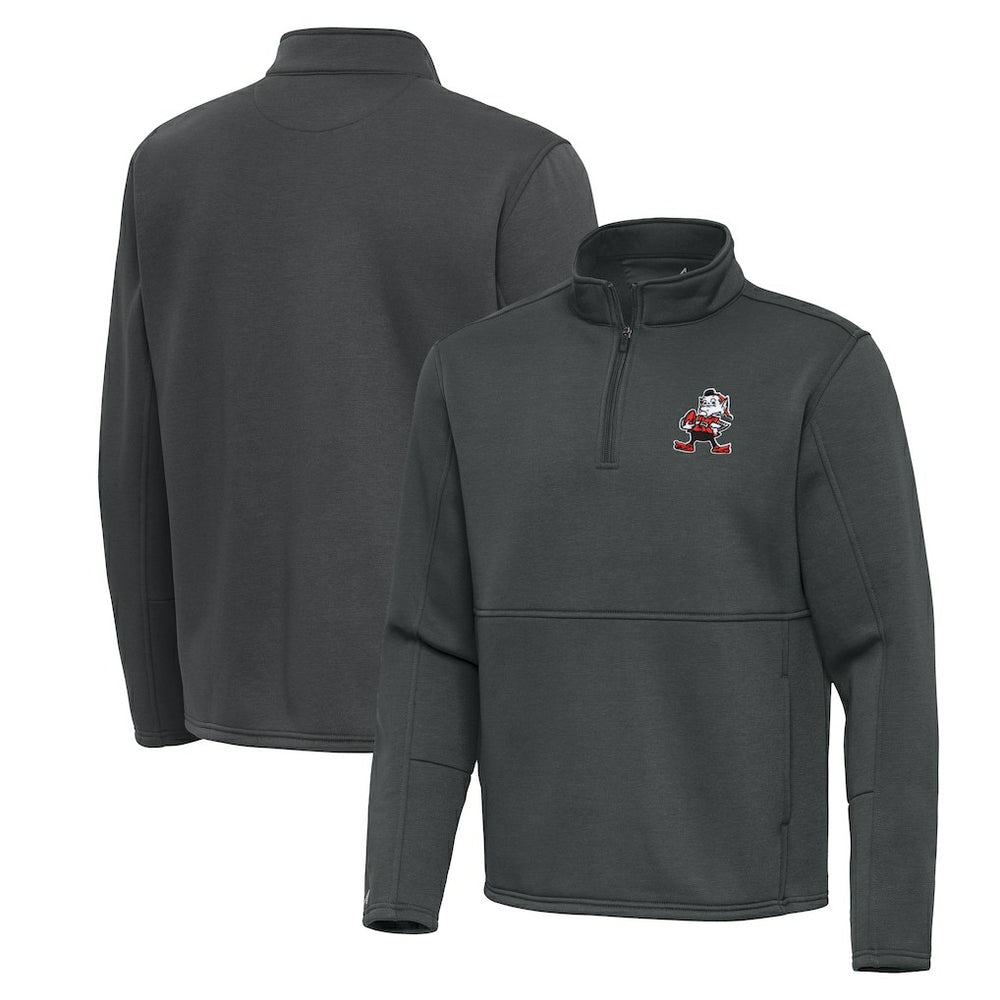 NFL Cleveland Browns Antigua Twist Quarter-Zip Pullover Jacket