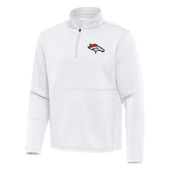 NFL Denver Broncos Antigua Twist Quarter-Zip Pullover Jacket