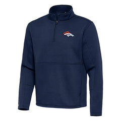 NFL Denver Broncos Antigua Twist Quarter-Zip Pullover Jacket