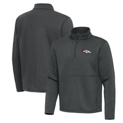NFL Denver Broncos Antigua Twist Quarter-Zip Pullover Jacket