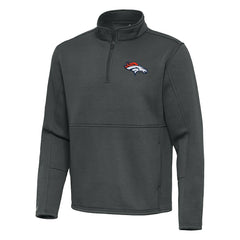 NFL Denver Broncos Antigua Twist Quarter-Zip Pullover Jacket