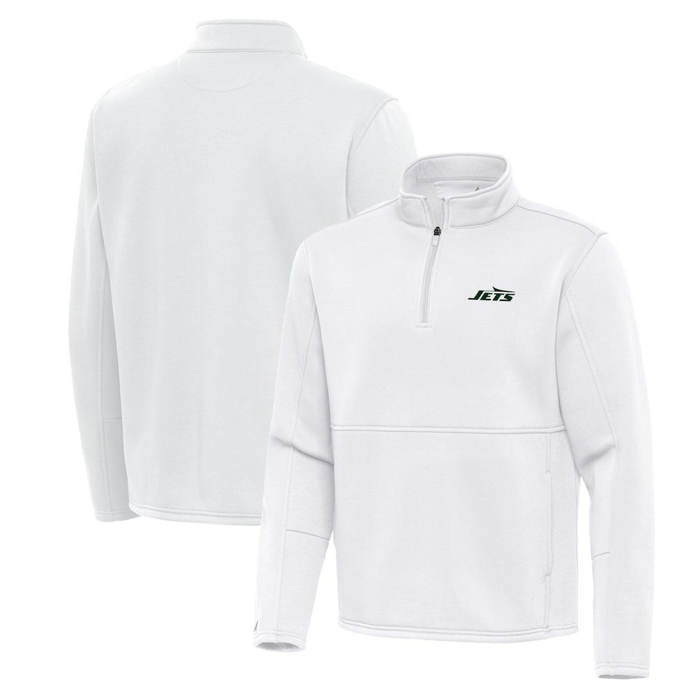 NFL New York Jets Antigua Twist Quarter-Zip Pullover Jacket
