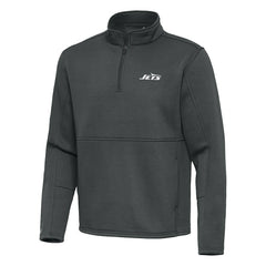 NFL New York Jets Antigua Twist Quarter-Zip Pullover Jacket