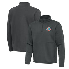 NFL Miami Dolphins Antigua Twist Quarter-Zip Pullover Jacket