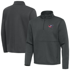 Columbus Blue Jackets Antigua Twist Quarter-Zip Pullover Jacket